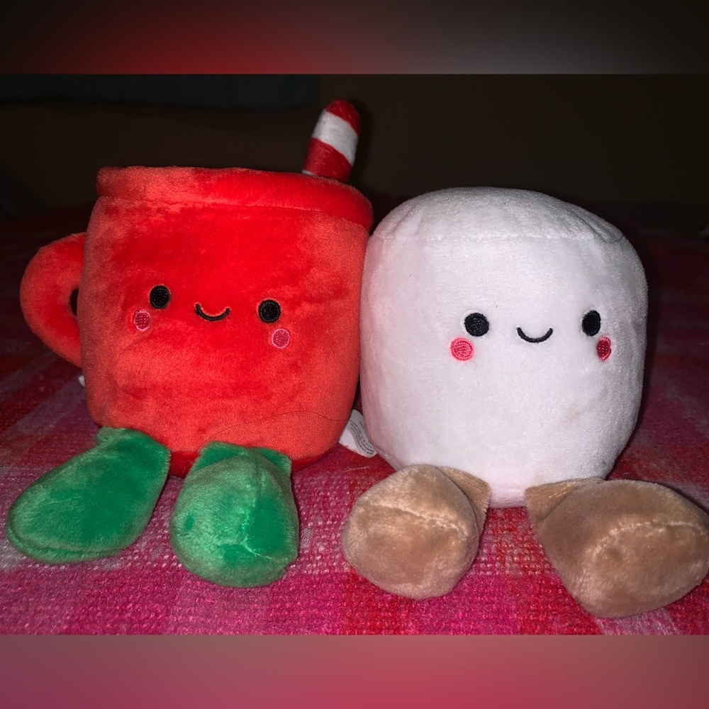 Hallmark Hot Cocoa and Marshmallow Plushies
